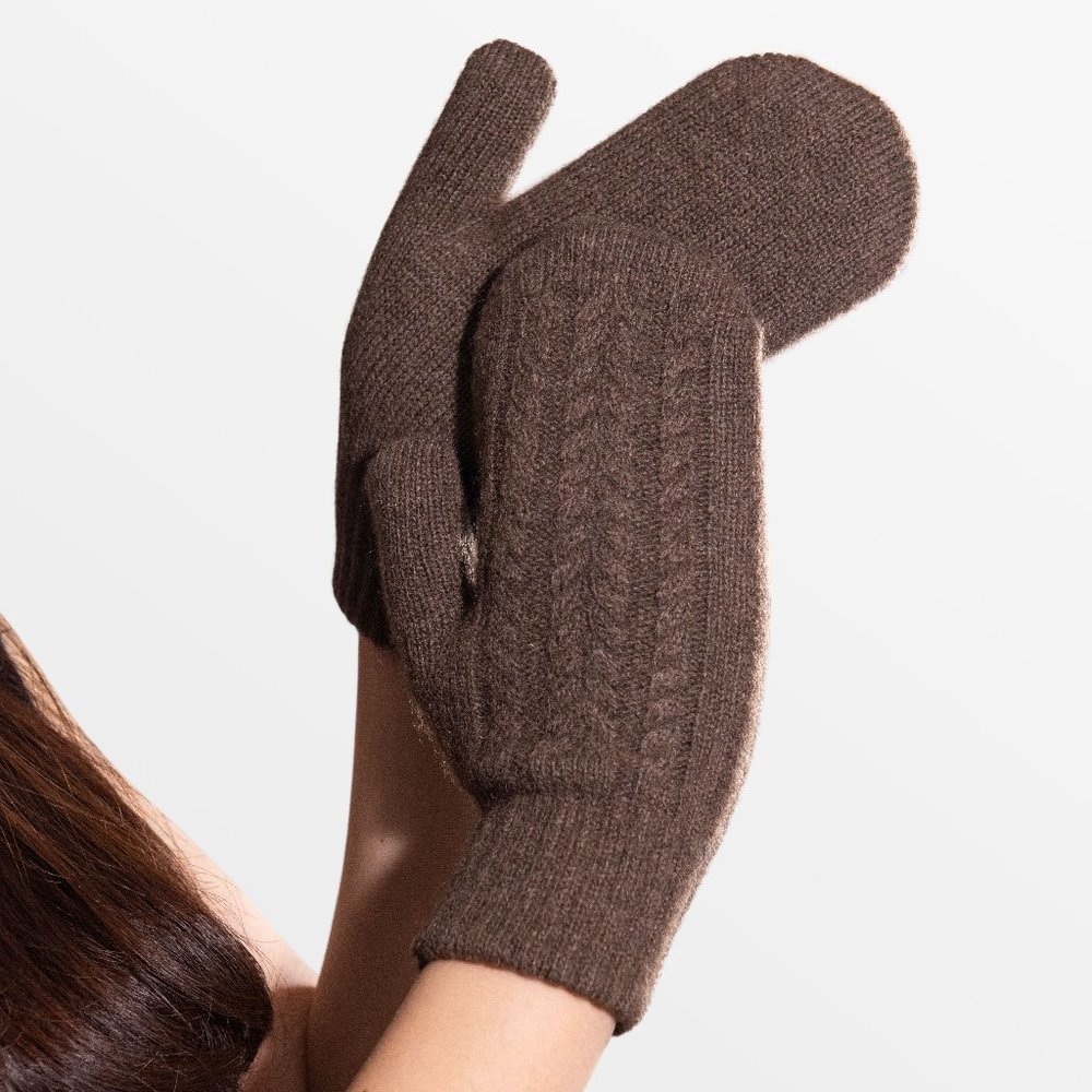 Natural Brown Yak wool mittens, Warm winter mittens, Cozy mittens, Best mittens